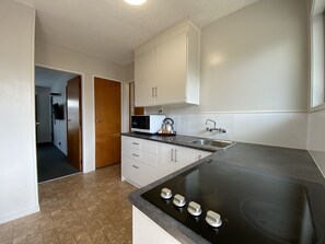 Apartment, 2 Bedrooms | Private kitchenette | Fridge, microwave, electric kettle, cookware/dishes/utensils - Ulster Apartments (Hamilton)