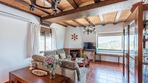 Télévision, cheminée