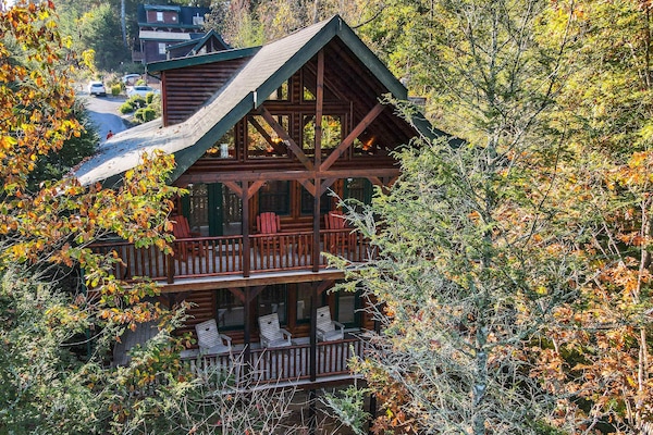 The back porches are great for rocking and watching squirrels
