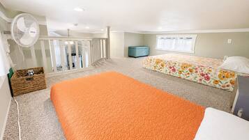 2 bedrooms, iron/ironing board, travel crib, WiFi (free)