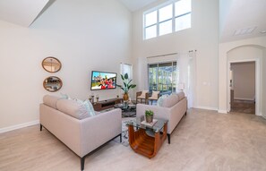 TV, video games - GV8987 Champions Gate 5 Bedroom bathroom 5 Private Pool & Jaccuzi, Free Waterpark (Kissimmee)