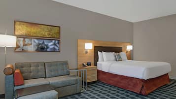 Studio, 1 trÚs grand lit et 1 canapé-lit | Espace de travail pour ordinateur portable, rideaux occultants