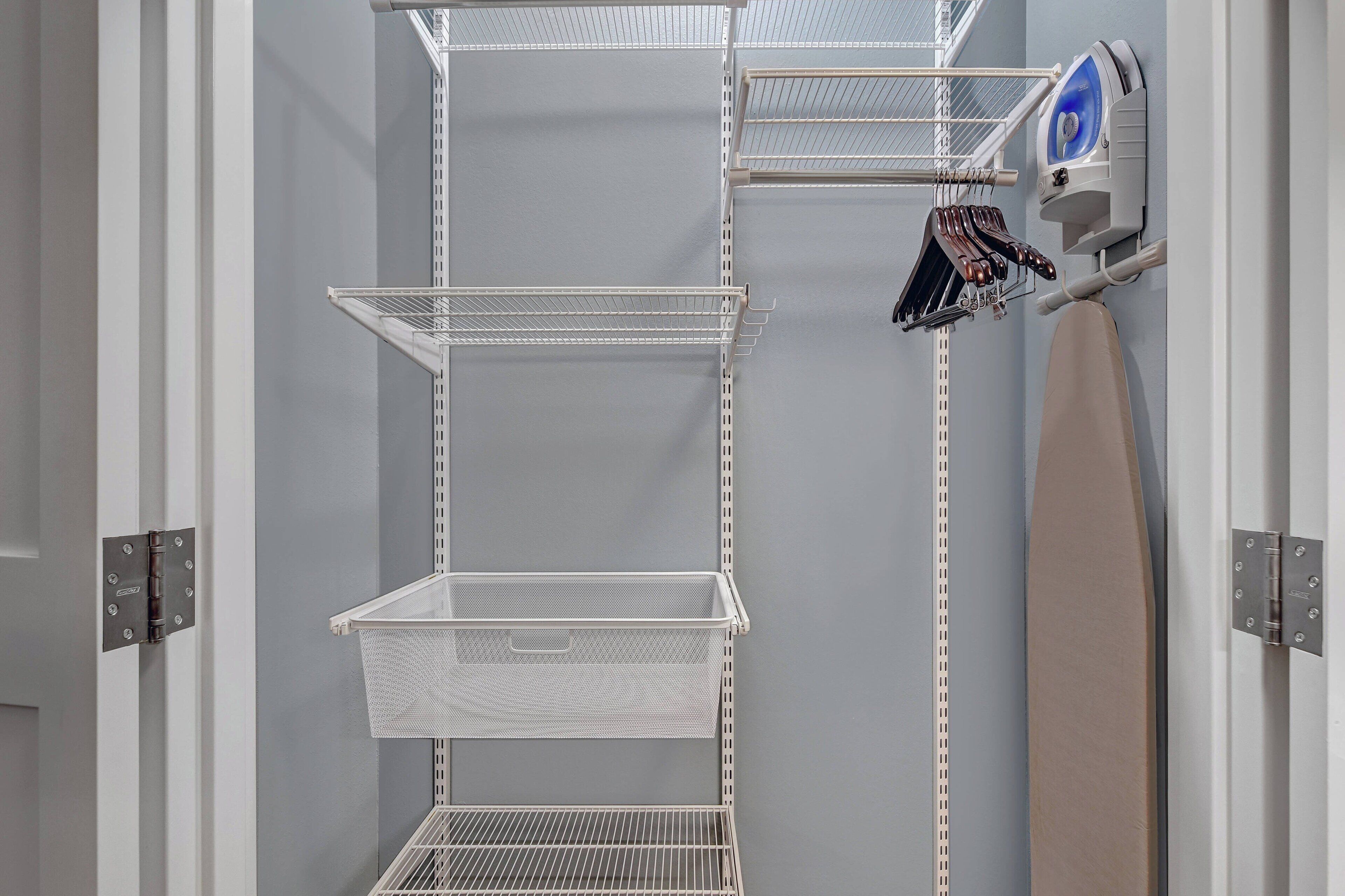 laptop workspace, blackout curtains, iron/ironing board, free wifi