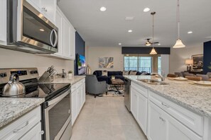 Microwave, oven, stovetop, dishwasher