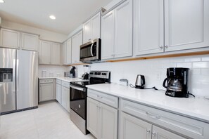 Microwave, oven, stovetop, dishwasher