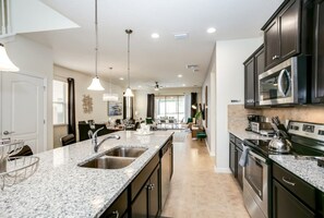 Microwave, oven, stovetop, dishwasher