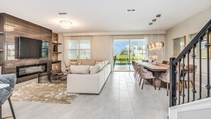 Living room - The Ultimate Guide to Renting Your Luxury 9 Bedroom Villa on Champions Gate Resort, Orlando Villa 3718 (Davenport)