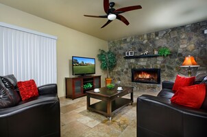 Televisión 50 pulgadas con canales de televisión por cable, futbolito