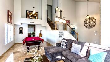 Family House (5 Bedrooms) | Living area | 50-inch TV with cable channels, table football