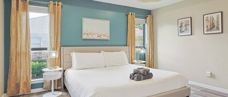 5 soverom, strykejern/-brett, wi-fi og sengetøy