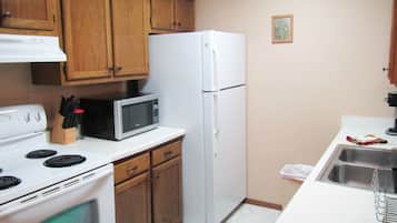 Condo, 2 Bedrooms | Private kitchen | Fridge, microwave, coffee/tea maker, cookware/dishes/utensils