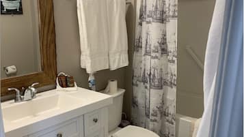 Hair dryer, towels