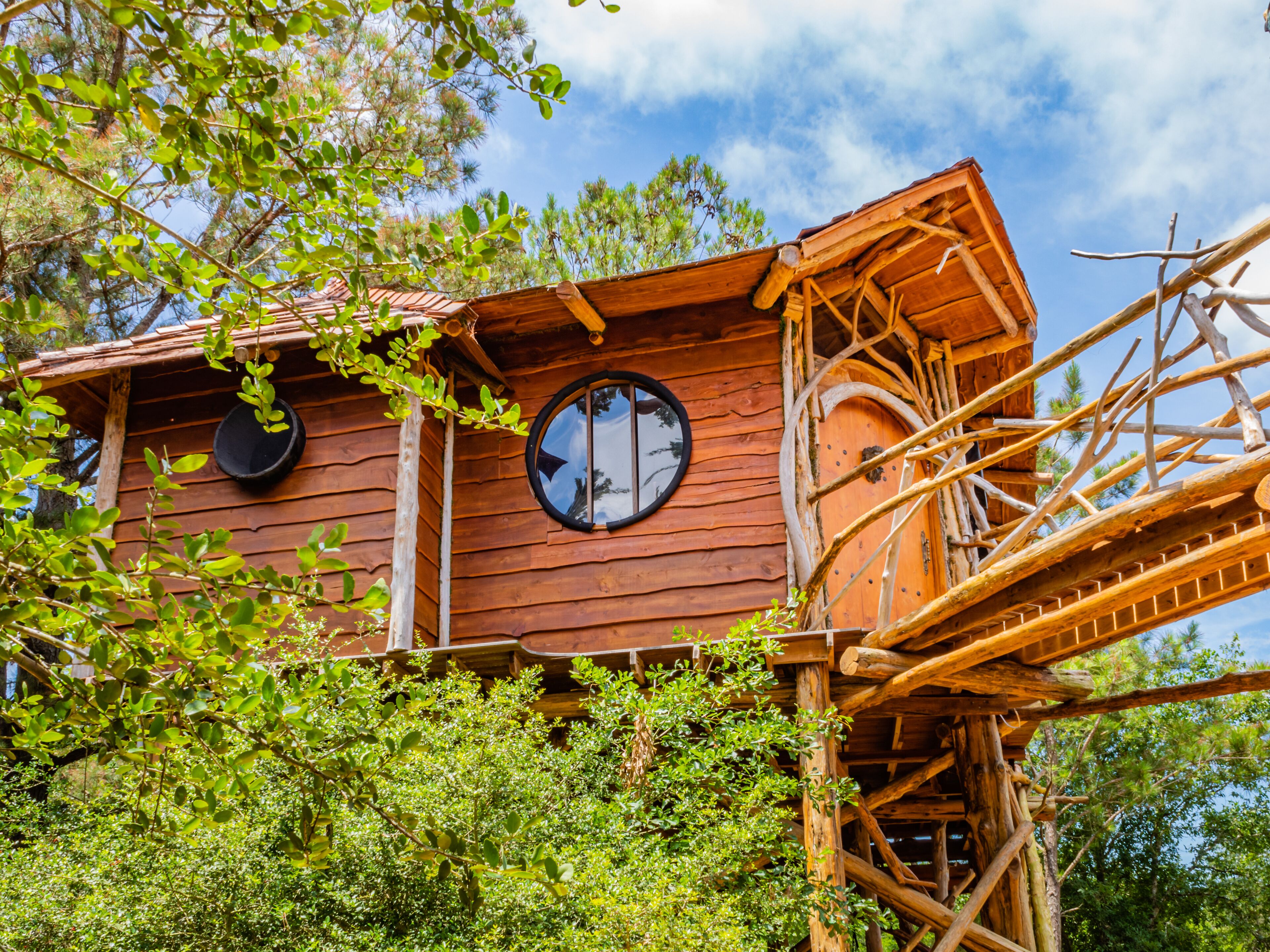 The Enchanting Hobbit's Nest Treehouse- A Magical Escape in the Lost Pines Shire