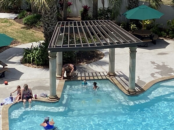 A heated pool