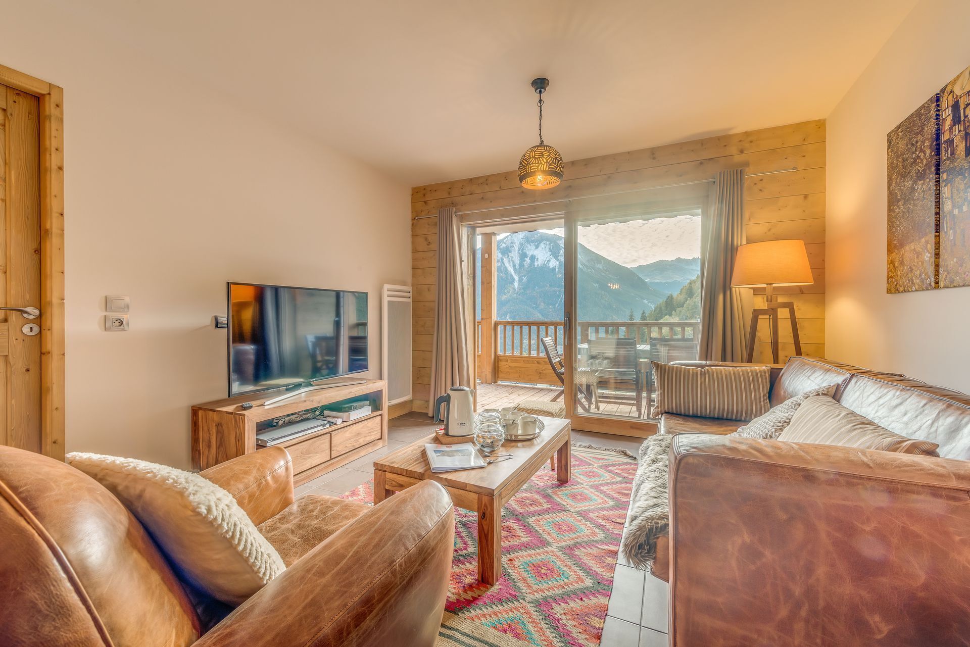 TV, DVD player, table football, books