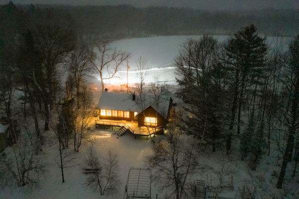 Nighttime winter serenity