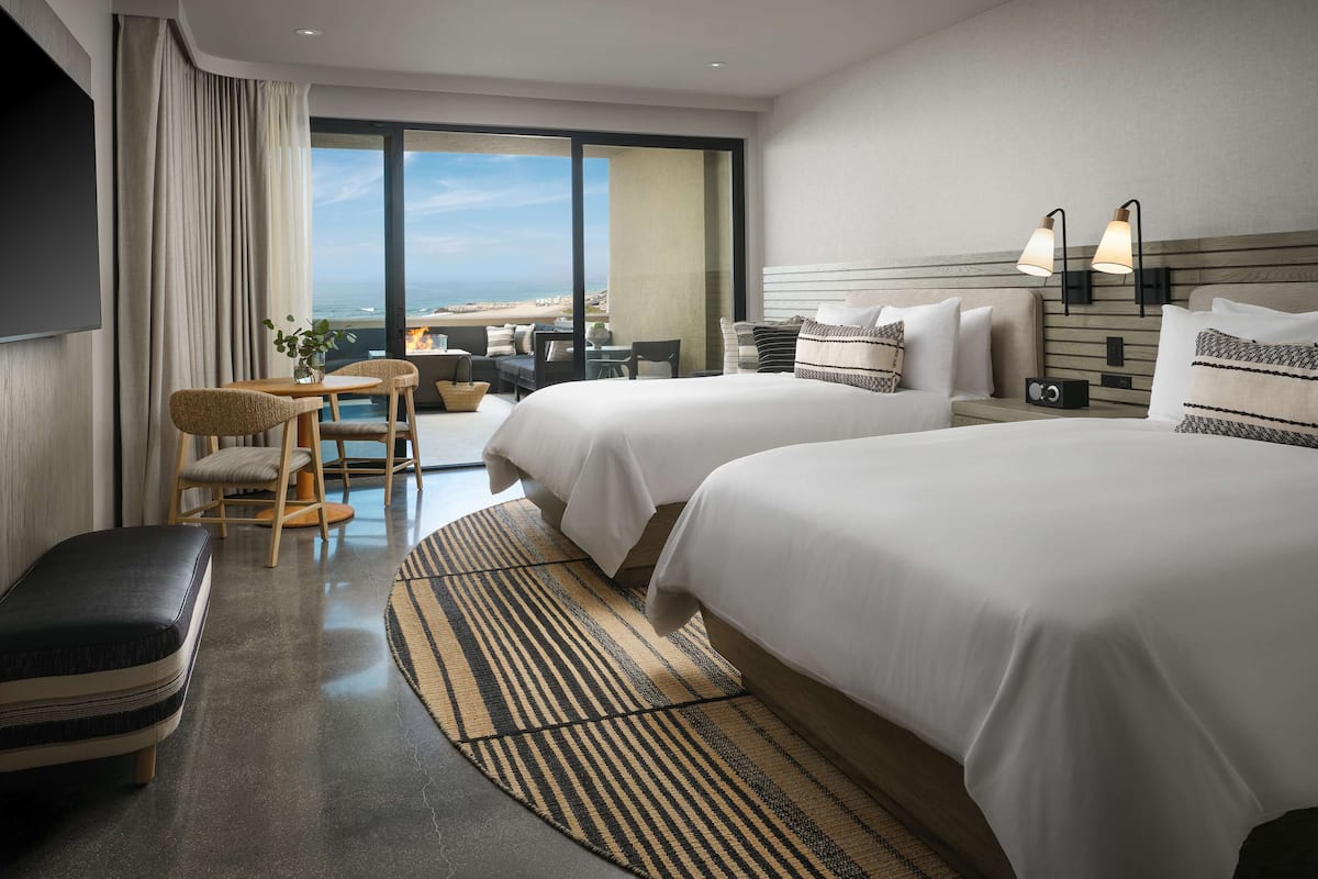 Two Queen Beds, Coastline View (Fire Pit) | 1 bedroom, premium bedding, down comforters, pillowtop beds