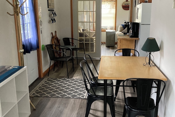 New front entrance and dining area