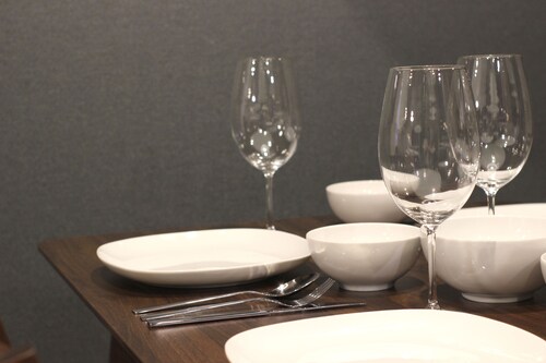 客室内のダイニングエリア