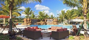 Piscine extérieure, piscine chauffée