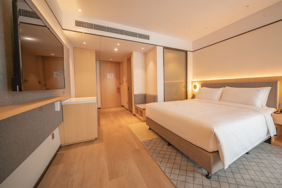 Literie hypoallergénique, minibar, coffre-fort