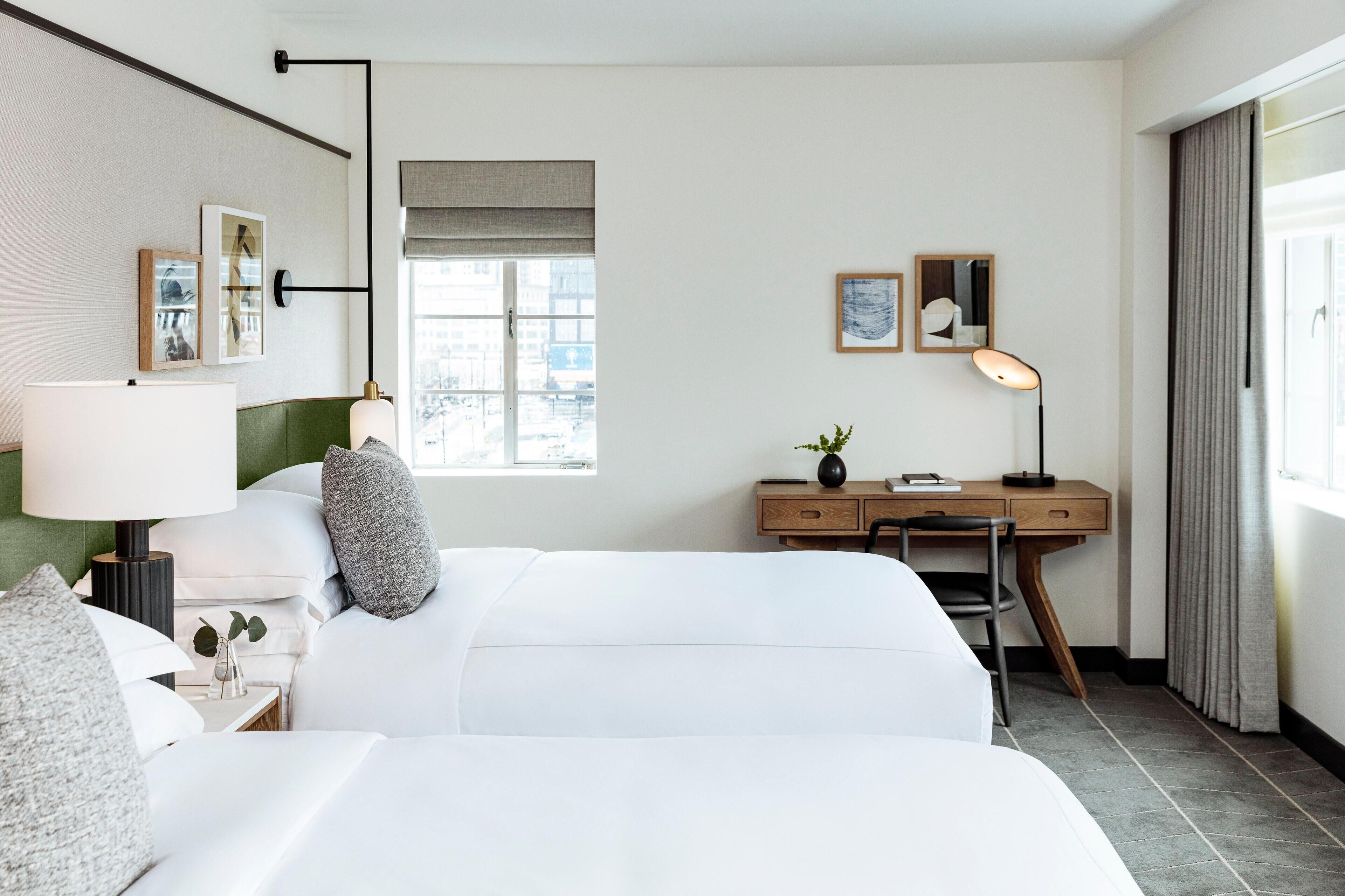 Frette Italian sheets, premium bedding, down comforters, minibar