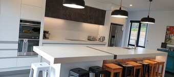 Executive family house, private with stunning rural views close to Lake Rotoura