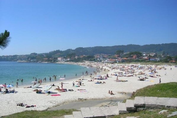 Vlak bij het strand