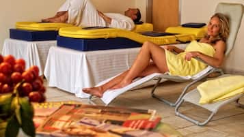 Salas de tratamiento para parejas, sauna y baño de vapor