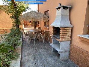 Outdoor dining - Apartment 3 Ragel Costa suitable for reduced mobility (Palmar, El)