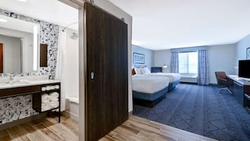 Deluxe Room, 2 Queen Beds, Non Smoking | Premium bedding, pillowtop beds, blackout drapes, iron/ironing board