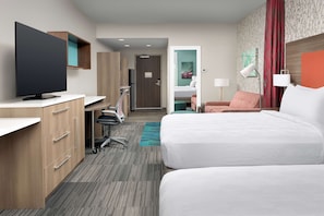 Desk, laptop workspace, blackout curtains, iron/ironing board - Home2 Suites Polaris Columbus, OH (Columbus)
