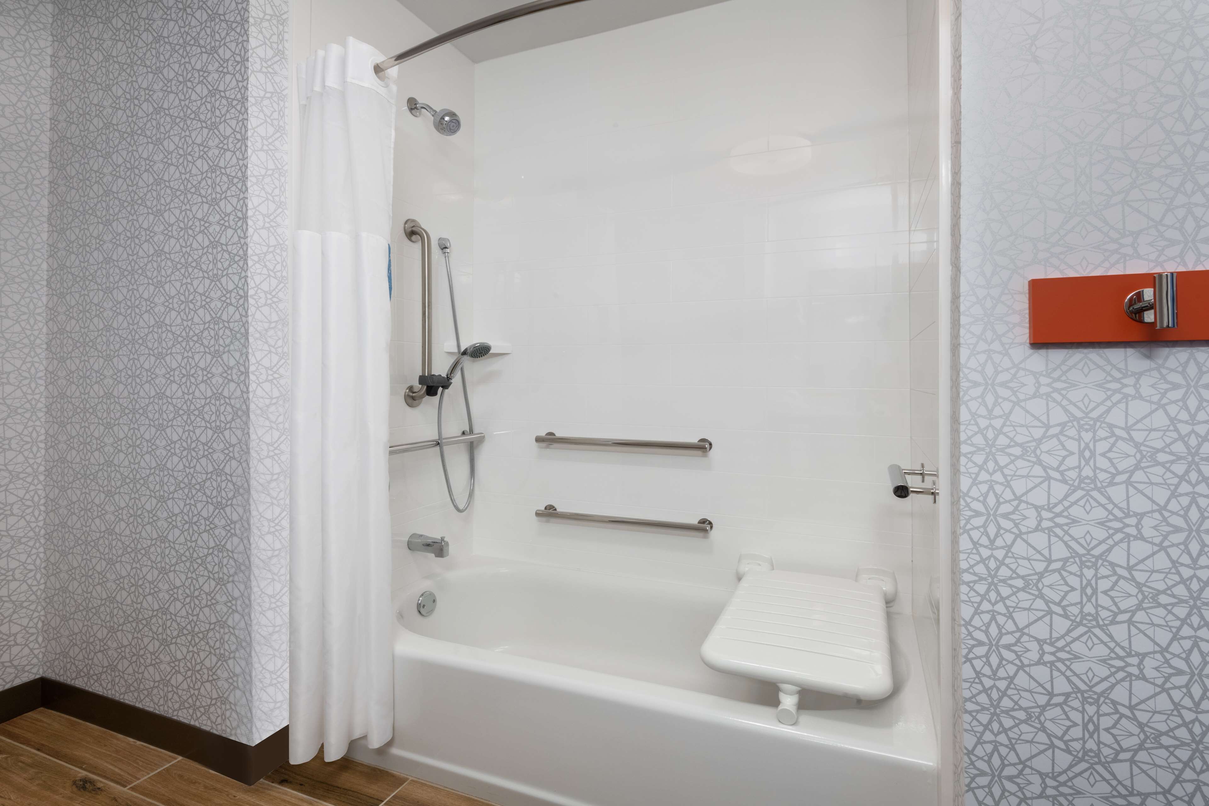 free toiletries, hair dryer, towels