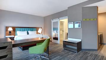 Blackout drapes, iron/ironing board, free WiFi, bed sheets