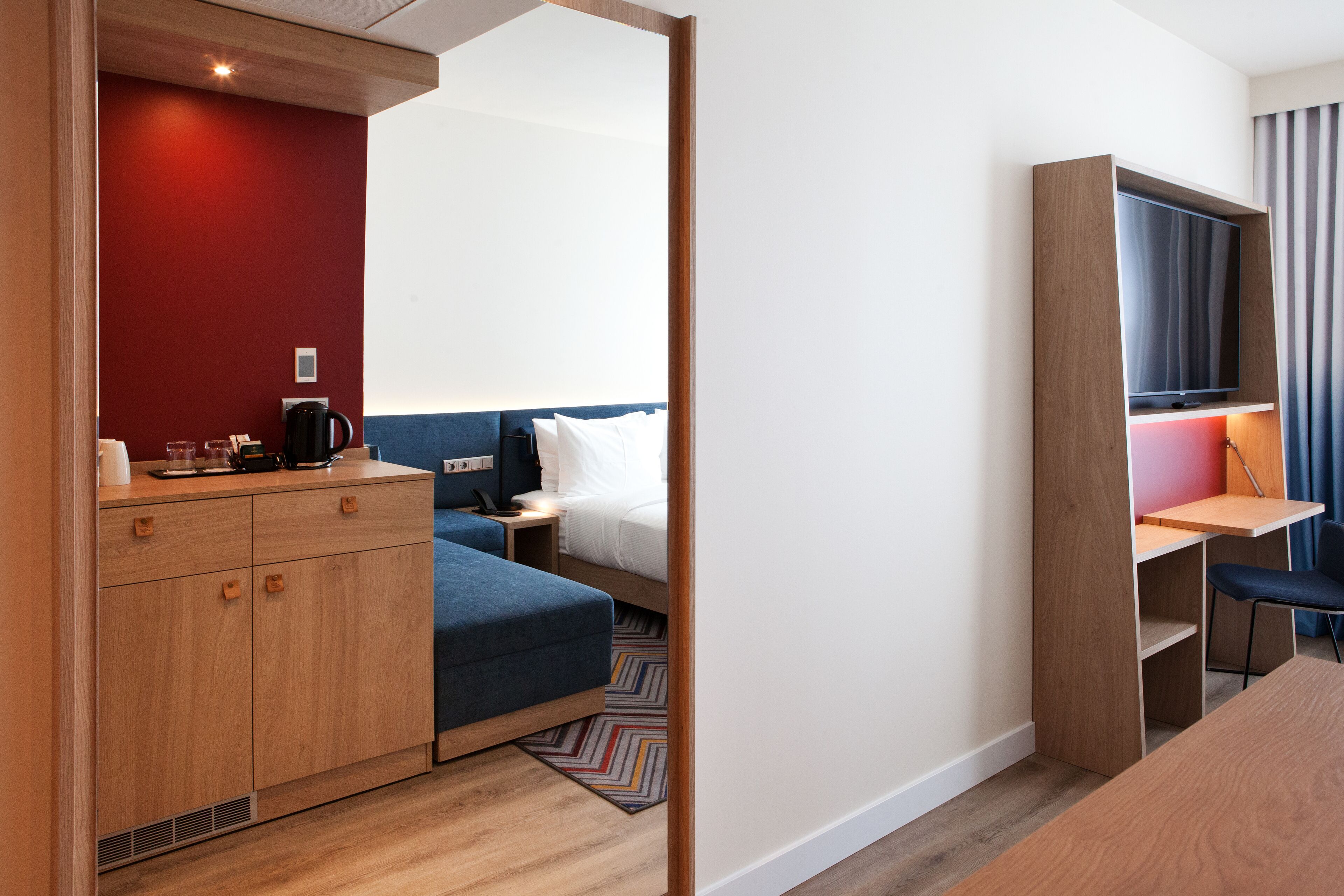 room, 1 king bed | living area | 65-inch smart tv with digital channels, tv