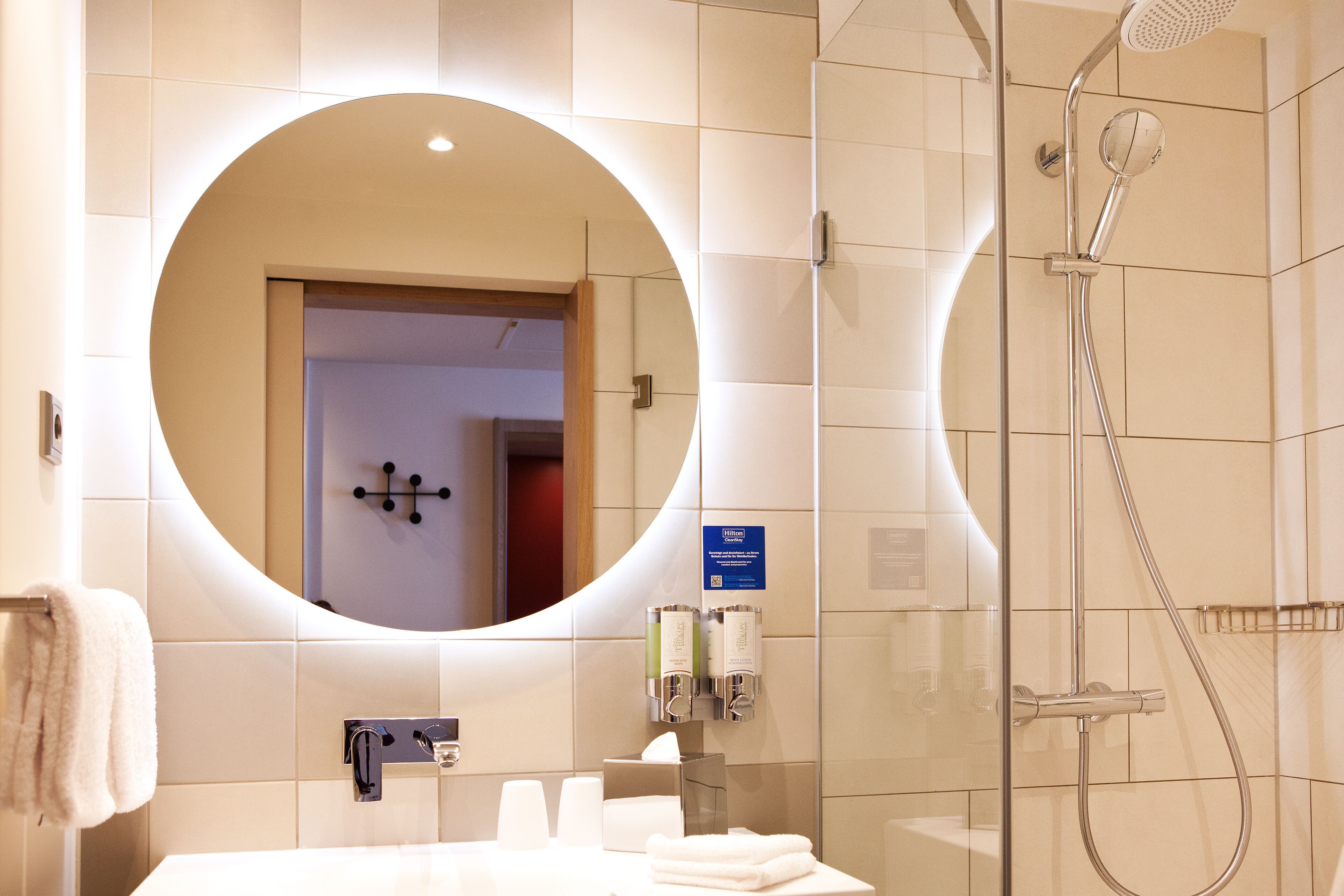 room, 1 queen bed with sofa bed | bathroom | shower, rainfall showerhead, free toiletries, hair dryer