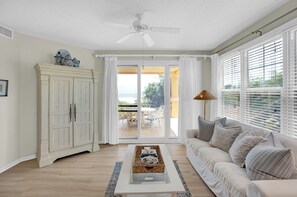 TV, DVD player, books