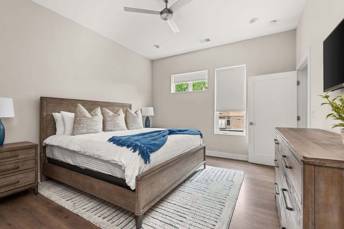 2 bedrooms, iron/ironing board, travel crib, WiFi