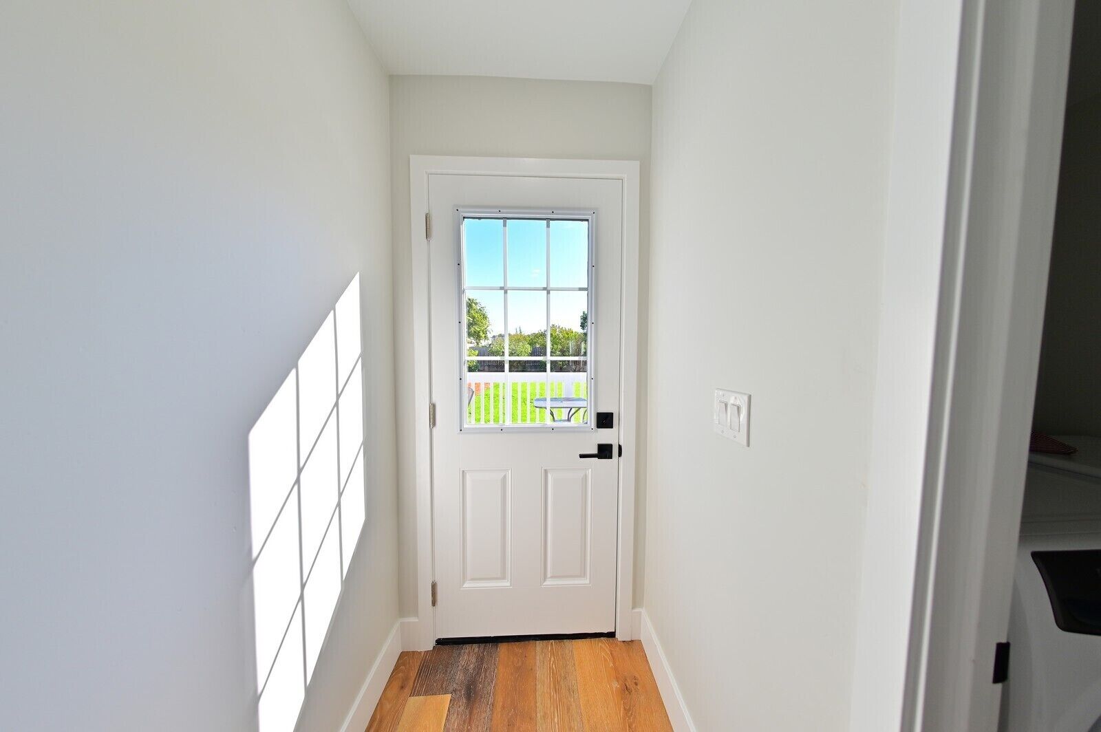 The exit to the patio, perfect outdoor space with view to relax