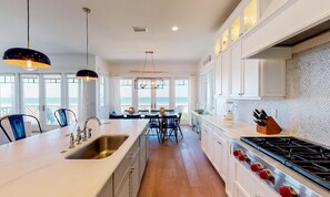 House, Multiple Beds | Private kitchen