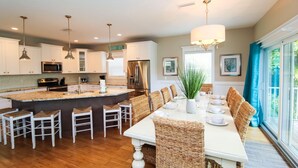House, Multiple Beds | Private kitchen