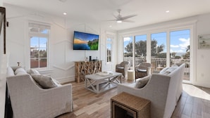 House, Multiple Beds | Living room | 42-inch TV with cable channels - Seaside Escape by AMI Locals (Bradenton Beach)