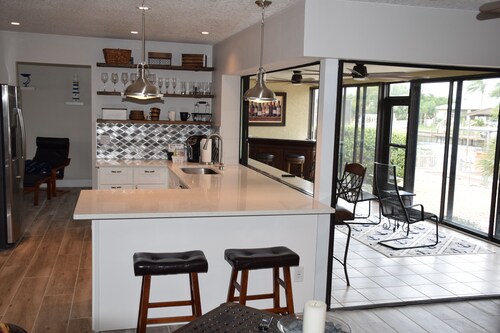 Amazing, completely renovated waterfront home with boat dock