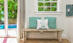 House, 2 Bedrooms | Living area | 42-inch flat-screen TV with cable channels, TV - Coral Cottage by AMI Locals (Holmes Beach)