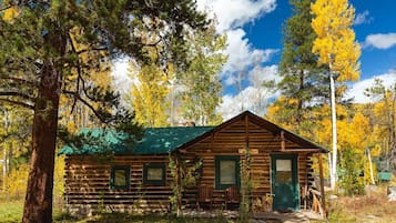 Hermitage Cabin | 1 bedroom, bed sheets