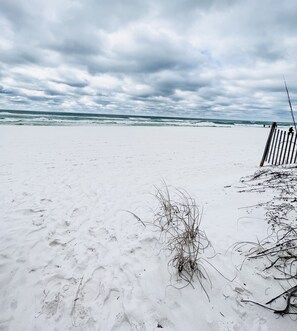 On the beach, sun-loungers, beach towels - Gulf Front -Summer Place 106-Renovated Ground Floor- 3 Bedroom - Okaloosa Island (Ft Walton Beach)
