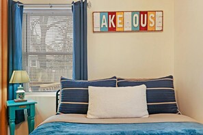 2 bedrooms, iron/ironing board, travel crib, free WiFi