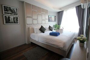 อพาร์ทเมนท์ | 1 ห้องนอน, ตู้นิรภัยในห้องพัก, ห้องพักตกแต่งอย่างมีเอกลักษณ์