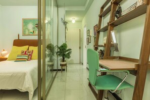 1 chambre, fer et planche à repasser, Wi-Fi gratuit, draps fournis