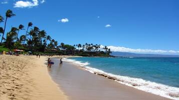 Beach towels, snorkeling, windsurfing
